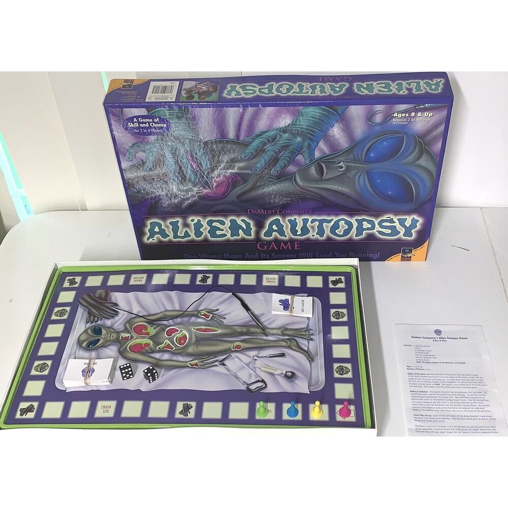 Alien Autopsy Operation Game Vtg 1997 Complete Works Video